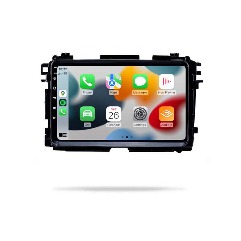 Honda Vezel 2014-2019 - Premium Head Unit Upgrade Kit: Radio Infotainment System with Wired & Wireless Apple CarPlay and Android Auto Compatibility