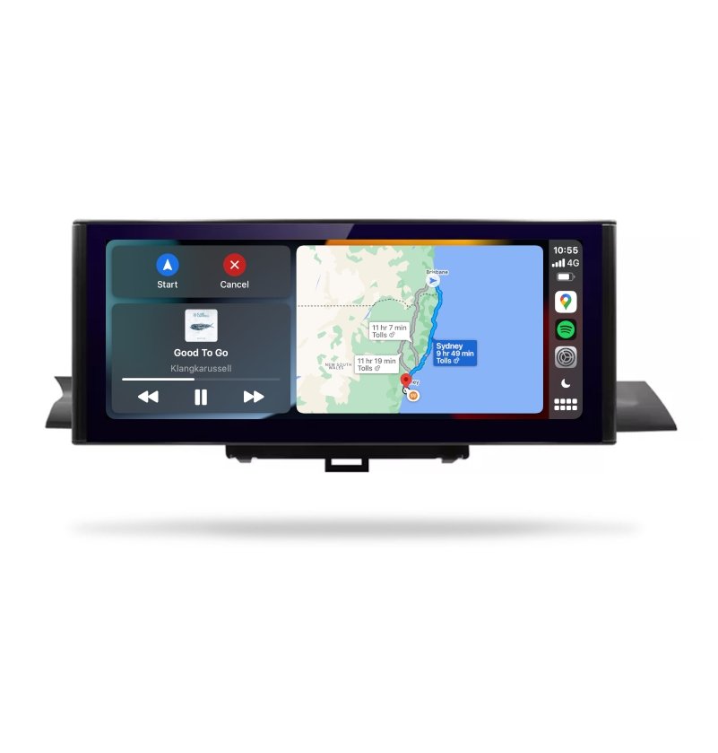 Audi A4 A5 2017-2019 - Premium Head Unit Upgrade Kit: Radio Infotainment System with Wired & Wireless Apple CarPlay and Android Auto Compatibility - baeumer technologies