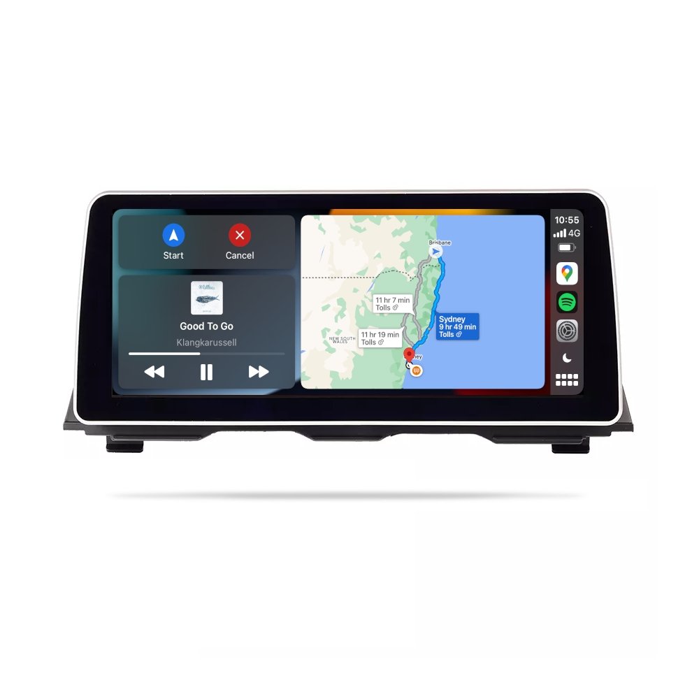 BMW X6 Series 2014-2017 (F16) - Premium Head Unit Upgrade Kit: Radio Infotainment System with Wired & Wireless Apple CarPlay and Android Auto Compatibility - baeumer technologies