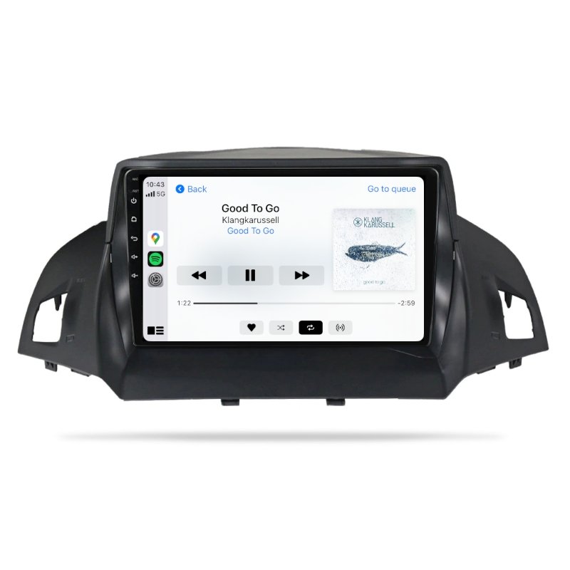Ford Kuga 2013-2021 - Premium Head Unit Upgrade Kit: Radio Infotainment System with Wired & Wireless Apple CarPlay and Android Auto Compatibility - baeumer technologies