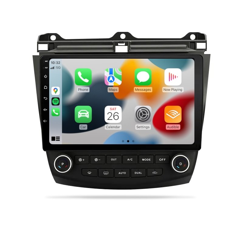 Honda Accord Euro 2003-2007 - Premium Head Unit Upgrade Kit: Radio Infotainment System with Wired & Wireless Apple CarPlay and Android Auto Compatibility - baeumer technologies