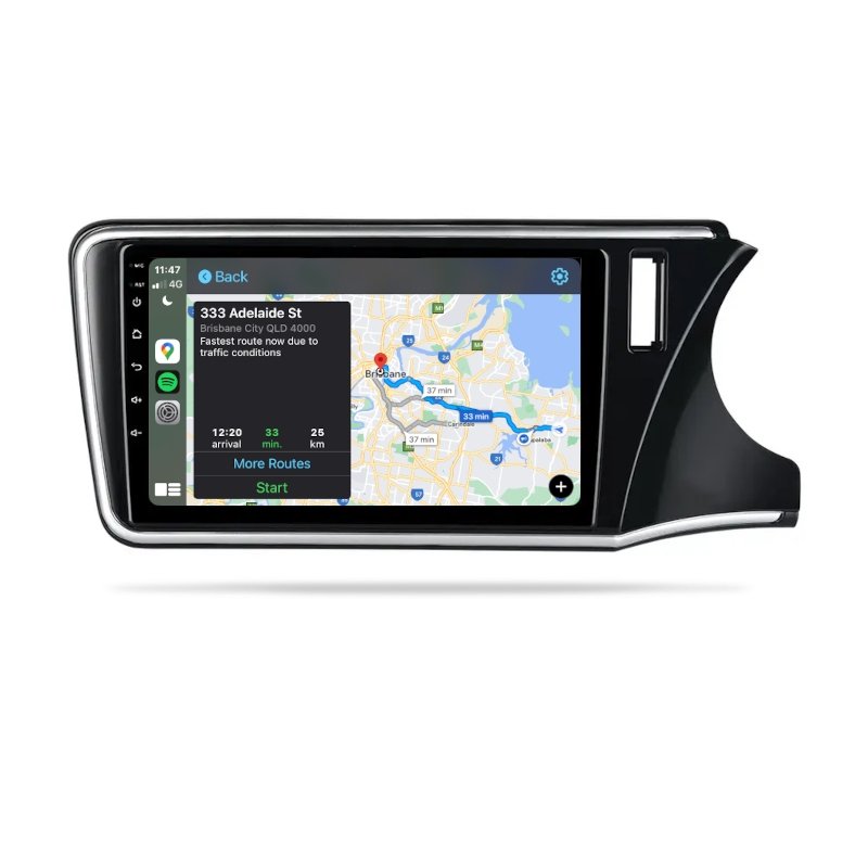 Honda City 2014-2018- Premium Head Unit Upgrade Kit: Radio Infotainment System with Wired & Wireless Apple CarPlay and Android Auto Compatibility - baeumer technologies