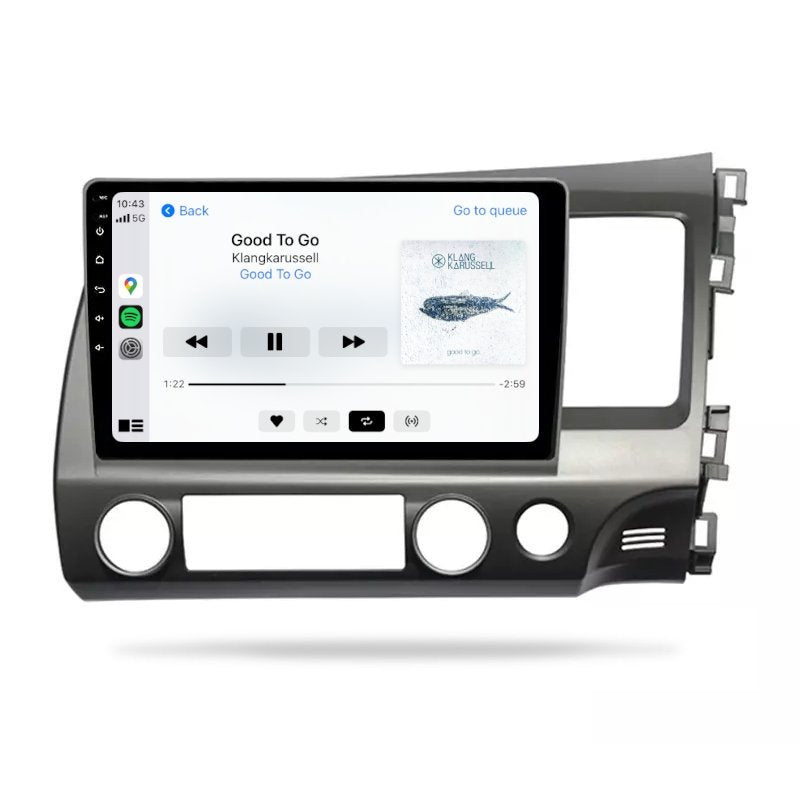 Honda Civic 2006-2011 Sedan - Premium Head Unit Upgrade Kit: Radio Infotainment System with Wired & Wireless Apple CarPlay and Android Auto Compatibility - baeumer technologies