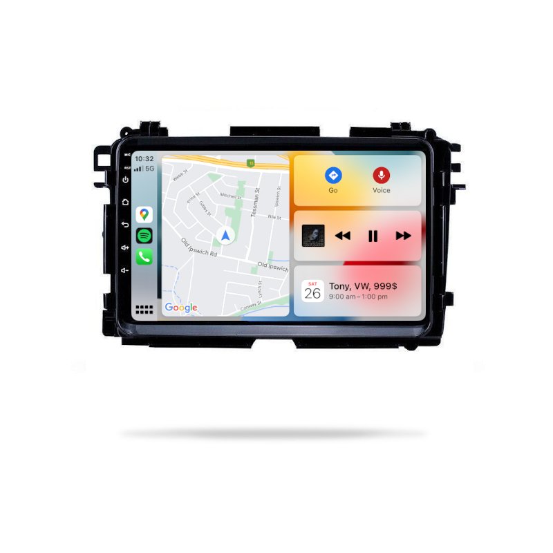 Honda Vezel 2014-2019 - Premium Head Unit Upgrade Kit: Radio Infotainment System with Wired & Wireless Apple CarPlay and Android Auto Compatibility - baeumer technologies