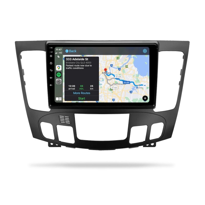 Hyundai Sonata 2008-2009 NF - Premium Head Unit Upgrade Kit: Radio Infotainment System with Wired & Wireless Apple CarPlay and Android Auto Compatibility - baeumer technologies