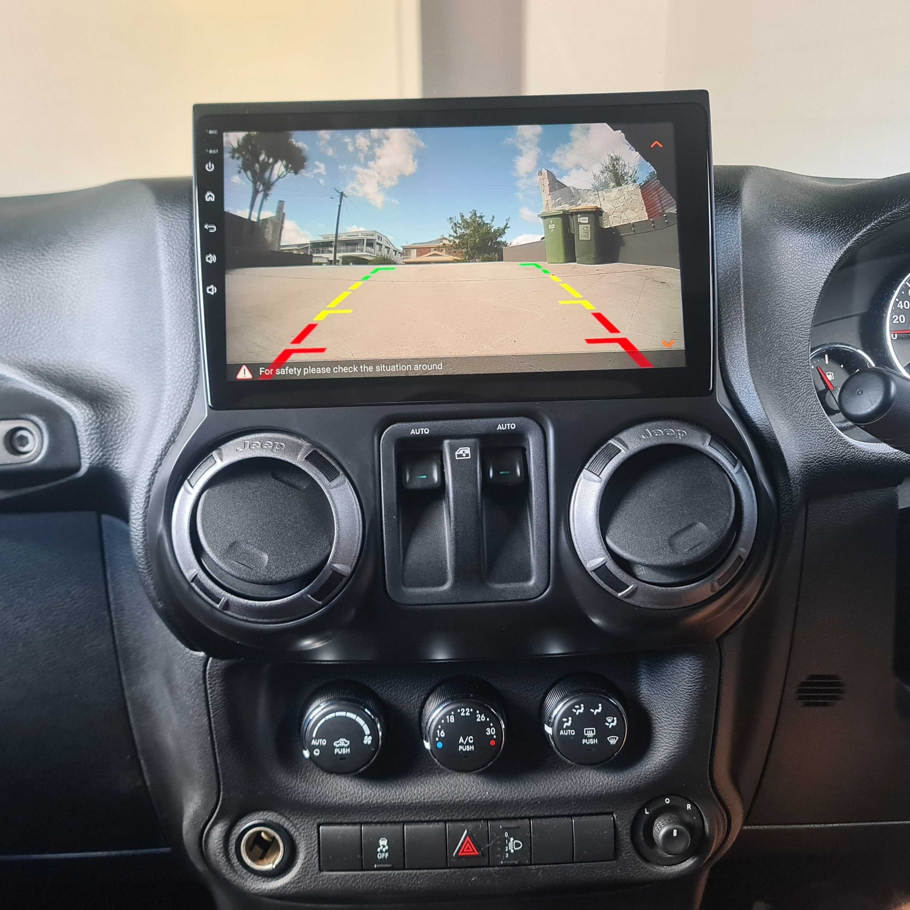 Jeep Wrangler 2007-2014 - Premium Head Unit Upgrade Kit: Radio Infotainment System with Wired & Wireless Apple CarPlay and Android Auto Compatibility - baeumer technologies