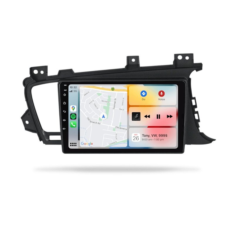 Kia Optima 2011-2015 TF - Premium Head Unit Upgrade Kit: Radio Infotainment System with Wired & Wireless Apple CarPlay and Android Auto Compatibility - baeumer technologies