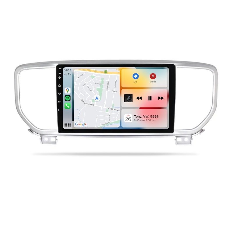 Kia Sportage 2015-2018 QL - Premium Head Unit Upgrade Kit: Radio Infotainment System with Wired & Wireless Apple CarPlay and Android Auto Compatibility - baeumer technologies