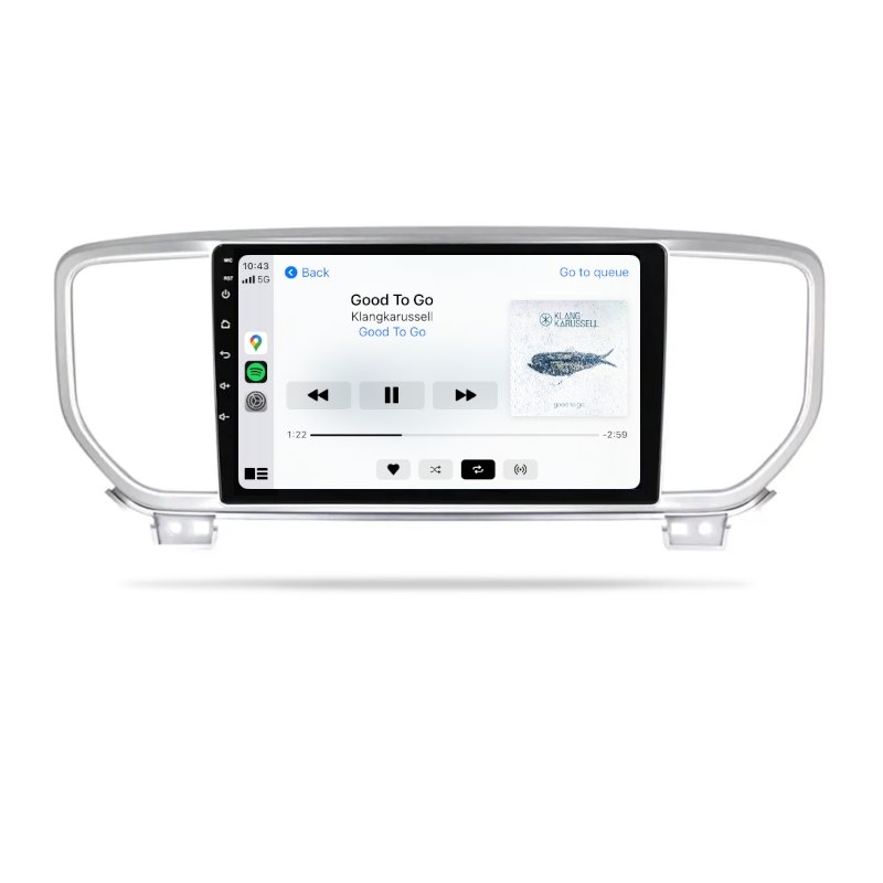 Kia Sportage 2015-2018 QL - Premium Head Unit Upgrade Kit: Radio Infotainment System with Wired & Wireless Apple CarPlay and Android Auto Compatibility - baeumer technologies