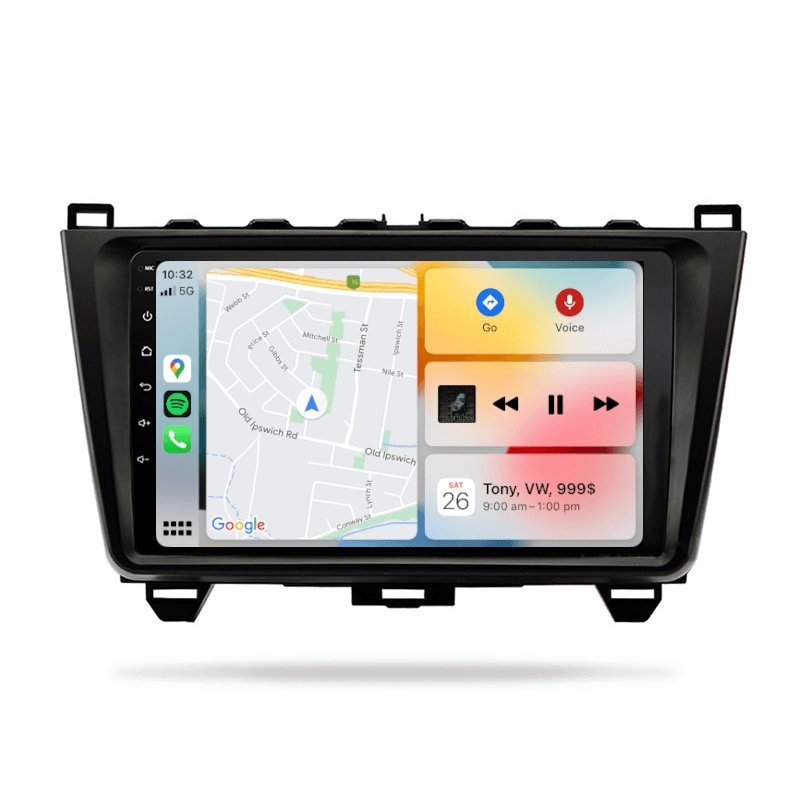 Mazda 6 (Atenza) 2008-2012 GH Series 1 Series 2 - Premium Head Unit Upgrade Kit: Radio Infotainment System with Wired & Wireless Apple CarPlay and Android Auto Compatibility - baeumer technologies