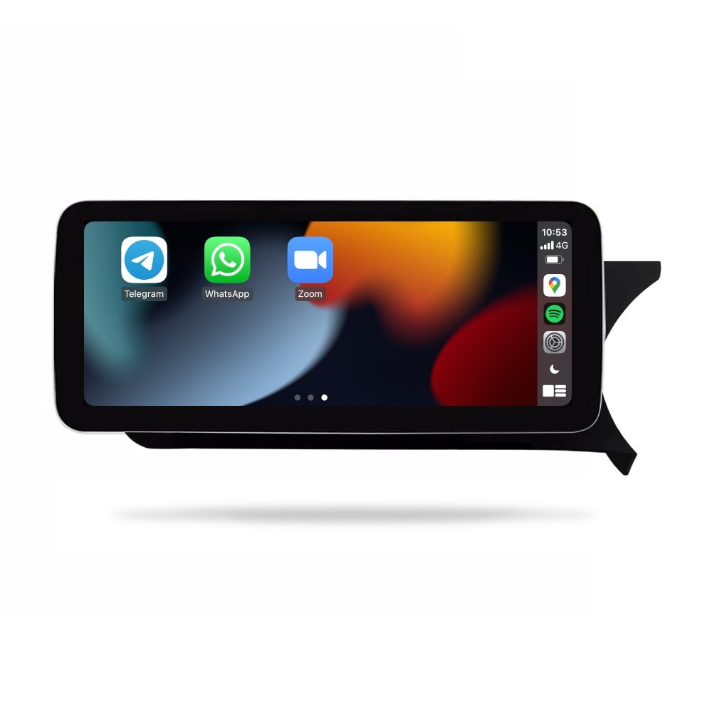 Mercedes Benz C-Class (W204) NTG 4.5 2011-2014 - Premium Head Unit Upgrade Kit: Radio Infotainment System with Wired & Wireless Apple CarPlay and Android Auto Compatibility - baeumer technologies