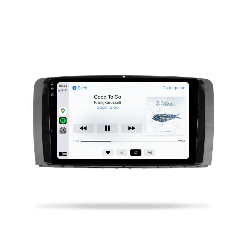 Mercedes Benz R300 2010-2012 - Premium Head Unit Upgrade Kit: Radio Infotainment System with Wired & Wireless Apple CarPlay and Android Auto Compatibility - baeumer technologies