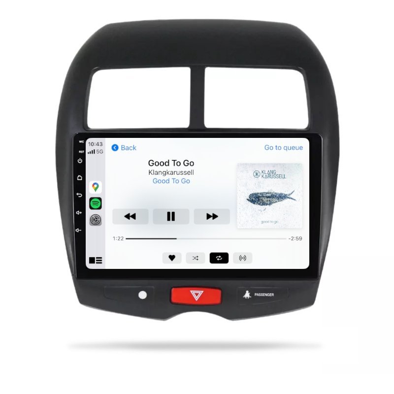Mitsubishi ASX 2010-2019 XA XB XC - Premium Head Unit Upgrade Kit: Radio Infotainment System with Wired & Wireless Apple CarPlay and Android Auto Compatibility - baeumer technologies