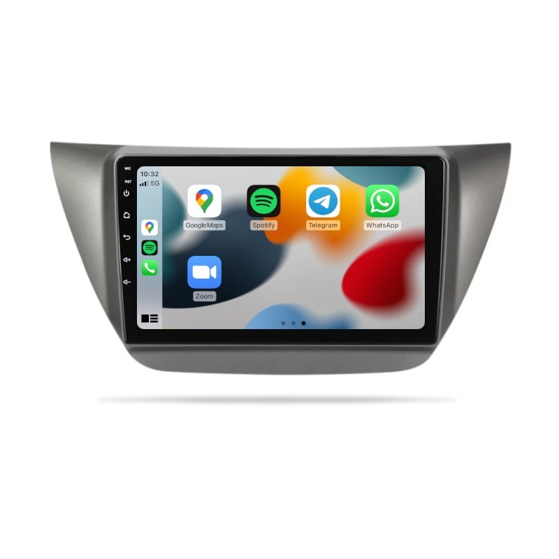 Mitsubishi Lancer 2000-2010 - Premium Head Unit Upgrade Kit: Radio Infotainment System with Wired & Wireless Apple CarPlay and Android Auto Compatibility - baeumer technologies
