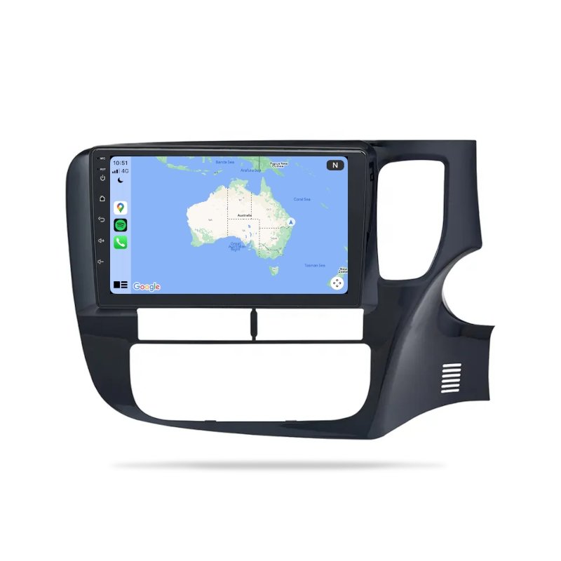 Mitsubishi Outlander 2013-2019 ZJ ZK - Premium Head Unit Upgrade Kit: Radio Infotainment System with Wired & Wireless Apple CarPlay and Android Auto Compatibility - baeumer technologies