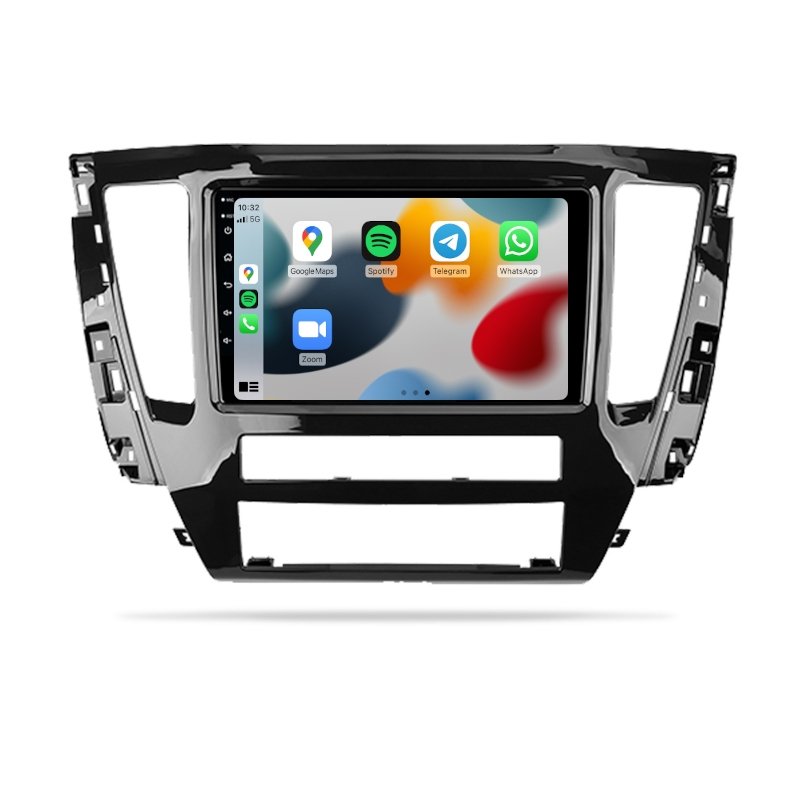 Mitsubishi Pajero Sport 2020-2021 - Premium Head Unit Upgrade Kit: Radio Infotainment System with Wired & Wireless Apple CarPlay and Android Auto Compatibility - baeumer technologies