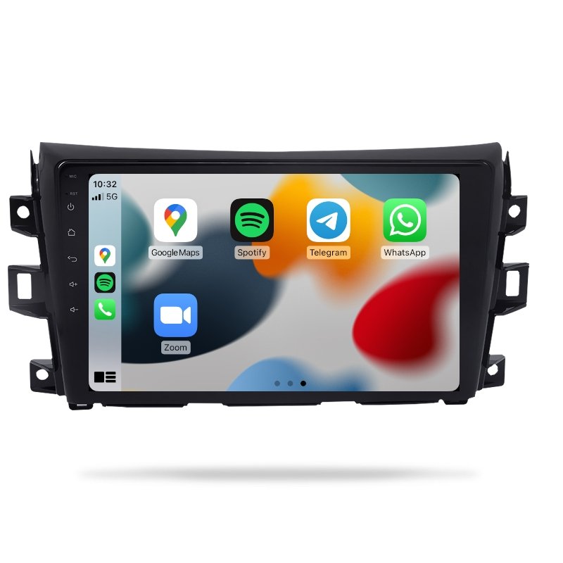 Nissan Navara 2015- NP300 (DX/RX/ST/STX) - Premium Head Unit Upgrade Kit: Radio Infotainment System with Wired & Wireless Apple CarPlay and Android Auto Compatibility - baeumer technologies