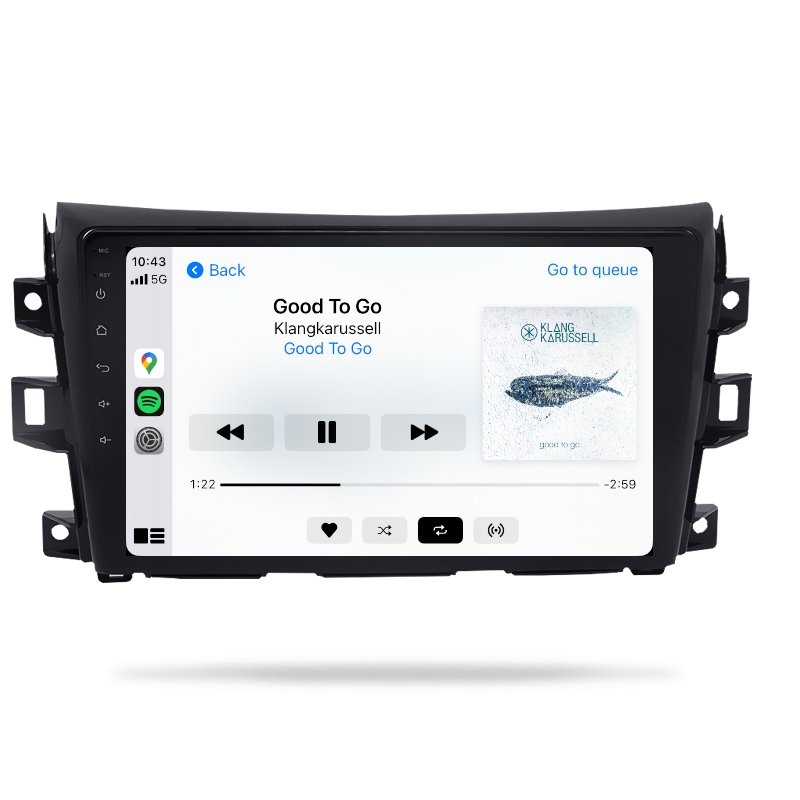 Nissan Navara 2015- NP300 (DX/RX/ST/STX) - Premium Head Unit Upgrade Kit: Radio Infotainment System with Wired & Wireless Apple CarPlay and Android Auto Compatibility - baeumer technologies
