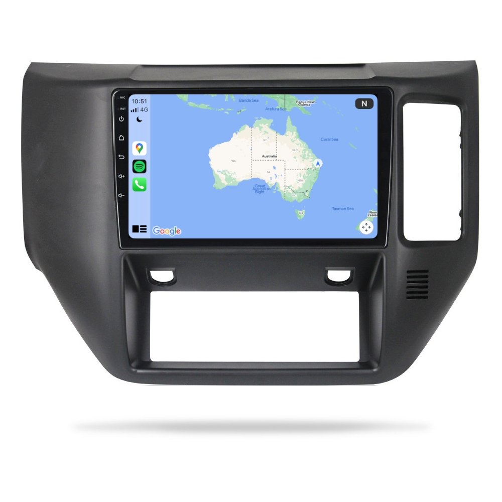 Nissan Patrol 2004-2012 - Premium Head Unit Upgrade Kit: Radio Infotainment System with Wired & Wireless Apple CarPlay and Android Auto Compatibility - baeumer technologies