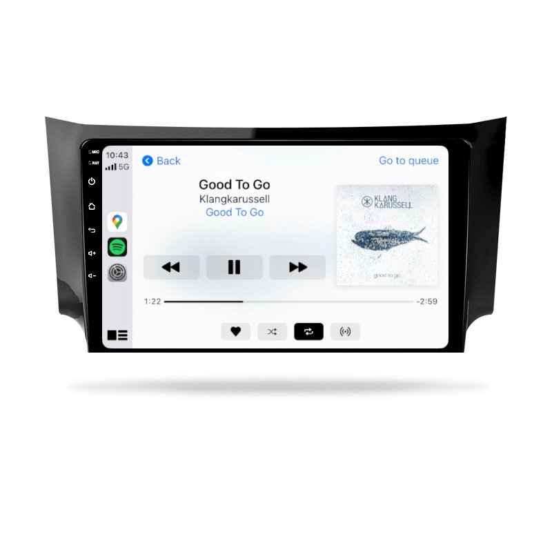 Nissan Pulsar 2013-2018 B17 C12 - Premium Head Unit Upgrade Kit: Radio Infotainment System with Wired & Wireless Apple CarPlay and Android Auto Compatibility - baeumer technologies