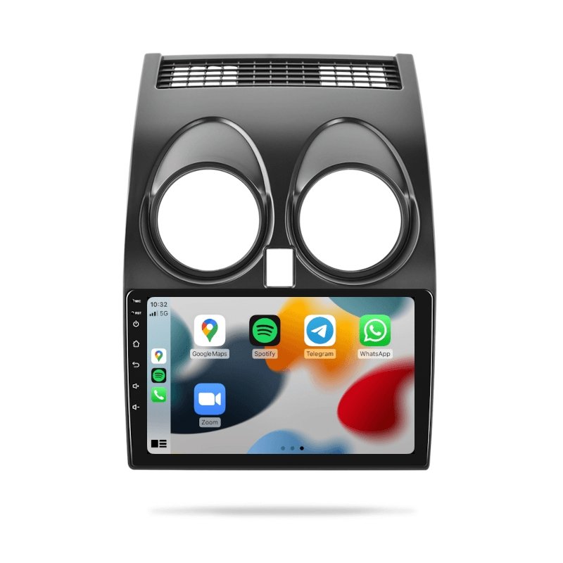 Nissan Qashqai J10 - Premium Head Unit Upgrade Kit: Radio Infotainment System with Wired & Wireless Apple CarPlay and Android Auto Compatibility - baeumer technologies