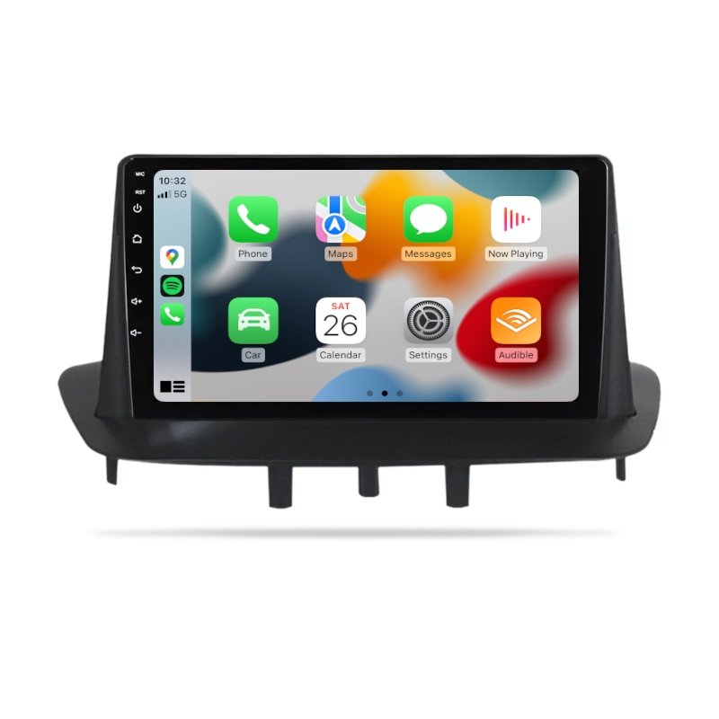 Renault Megane 2008-2014 - Premium Head Unit Upgrade Kit: Radio Infotainment System with Wired & Wireless Apple CarPlay and Android Auto Compatibility - baeumer technologies