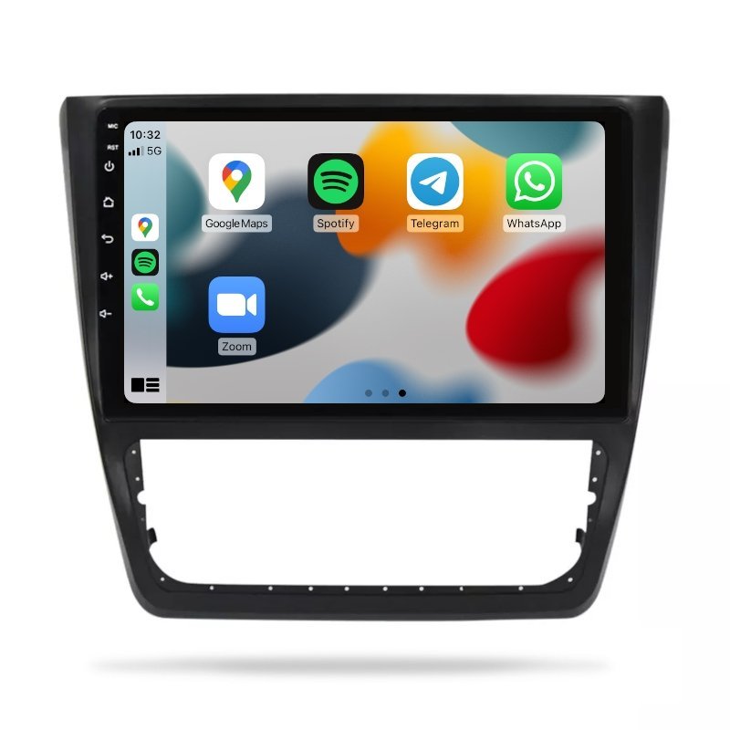 Skoda Yeti 2011-2014 - Premium Head Unit Upgrade Kit: Radio Infotainment System with Wired & Wireless Apple CarPlay and Android Auto Compatibility - baeumer technologies