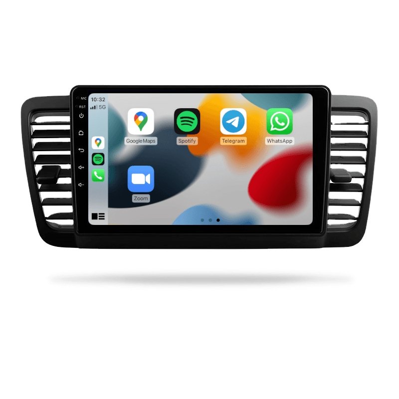Subaru Liberty (Legacy) 2003-2009 - Premium Head Unit Upgrade Kit: Radio Infotainment System with Wired & Wireless Apple CarPlay and Android Auto Compatibility - baeumer technologies