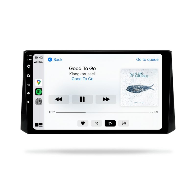 Toyota Corolla 2018-2022 - Premium Head Unit Upgrade Kit: Radio Infotainment System with Wired & Wireless Apple CarPlay and Android Auto Compatibility - baeumer technologies