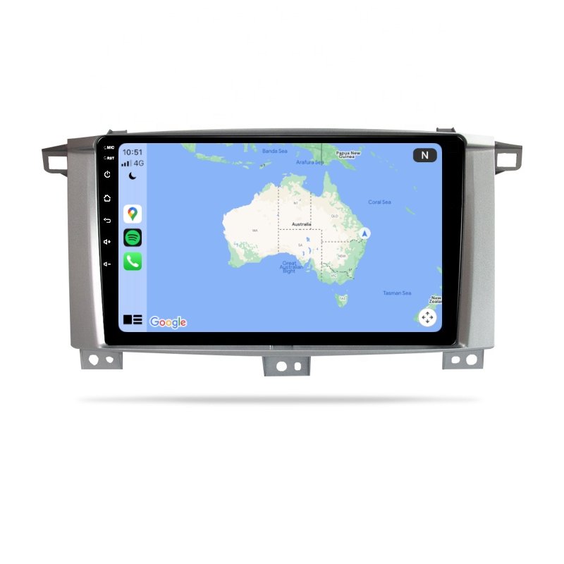 Toyota Land Cruiser 100 Series 1999-2007 - Premium Head Unit Upgrade Kit: Radio Infotainment System with Wired & Wireless Apple CarPlay and Android Auto Compatibility - baeumer technologies